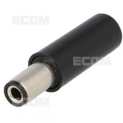 Souosá napájecí zásuvka NES/J 25, 2,5 mm, černá