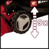 Einhell GC-PM 46/5 S benzín sekačka Vč. samohybného pohonu 2 000 W šířka sekání 46 mm Určen pro 1400 m²