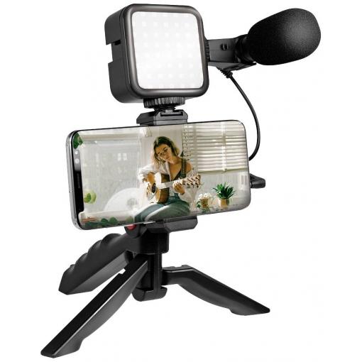 LogiLink AA0157 na mikrofon (jack 3,5 mm) videodržák černá