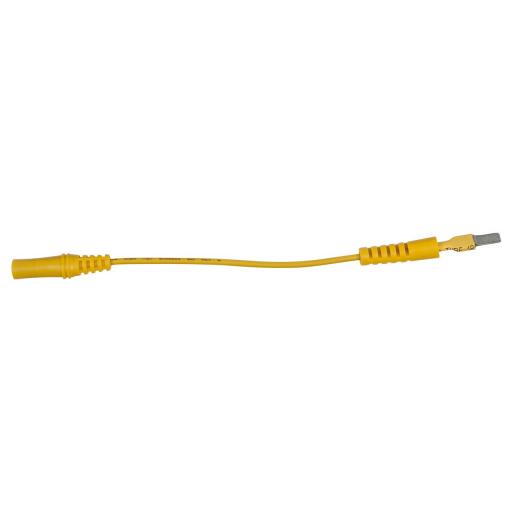 KS Tools 150.0967 propojovací kabel zásuvka 4 mm - žlutá 1 ks
