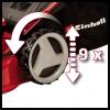 Einhell GC-PM 46 SM HW-E Li Power X-Change benzín sekačka Elektronický startér 2 000 W 18 V šířka sekání 46 cm Určen pro 1400 m²