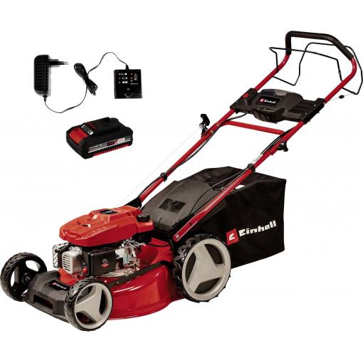 Einhell GC-PM 46 SM HW-E Li Power X-Change benzín sekačka Elektronický startér 2 000 W 18 V šířka sekání 46 cm Určen pro 1400 m²