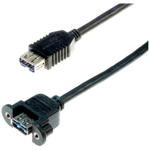 Lyndahl USB kabel USB 3.2 Gen1 (USB 3.0 / USB 3.1 Gen1) USB-A zásuvka 0.20 m černá LKPK014