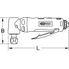 KS Tools 515.5540 Mini pneumatická úhlová bruska SlimPower, 18.000 ot./min