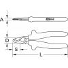 Jednoruční kabelové nůžky 1000 v, 165 mm KS Tools 117.1107