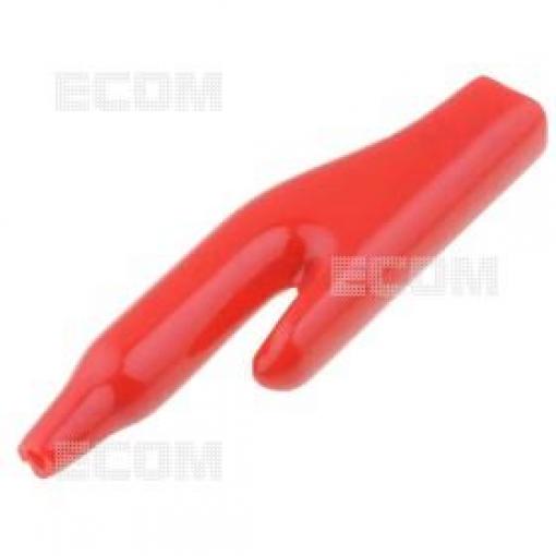 Izolátor krokosvorky 4 mm, PVC, červený KSVIZ-302-0500