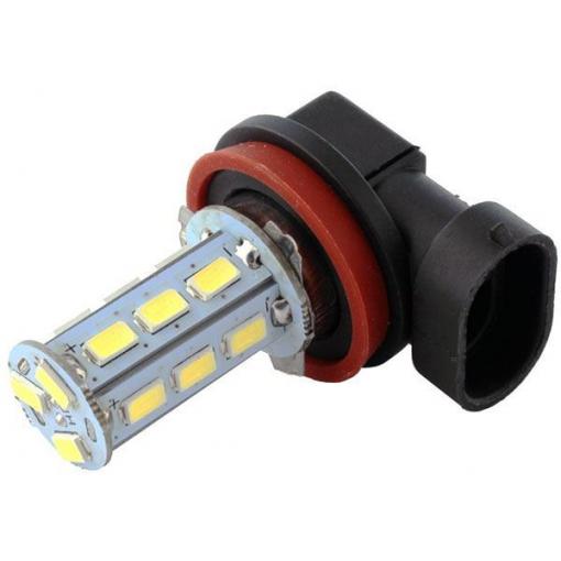 LED žárovka H8/H9/H11, 12 V / 6 W, bílá, 27× SMD5730