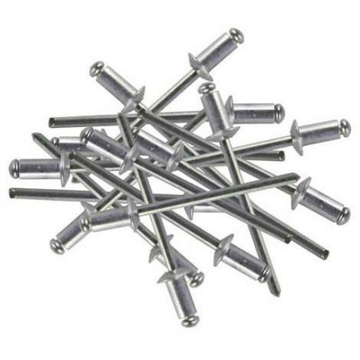 Nýty trhací slepé hliníkové 3,2 × 12,7 mm, 50 ks