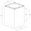 Deko Light Cubodo II Double DG Mini 731030 LED nástěnné světlo 10 W LED čedičově šedá