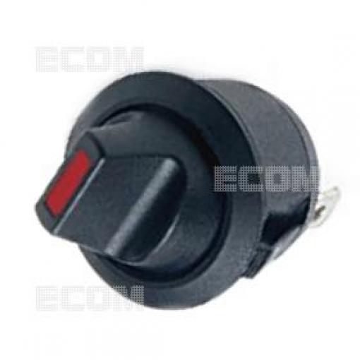 Vypínač kolébkový 1pól R13112LPBR1, 250 V / 10 A, černý
