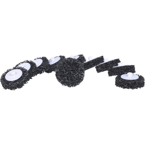 KS Tools 515.5087 Náhradní brusné kotouče, Ø 50 mm, kolečko, černé, balení 10 ks