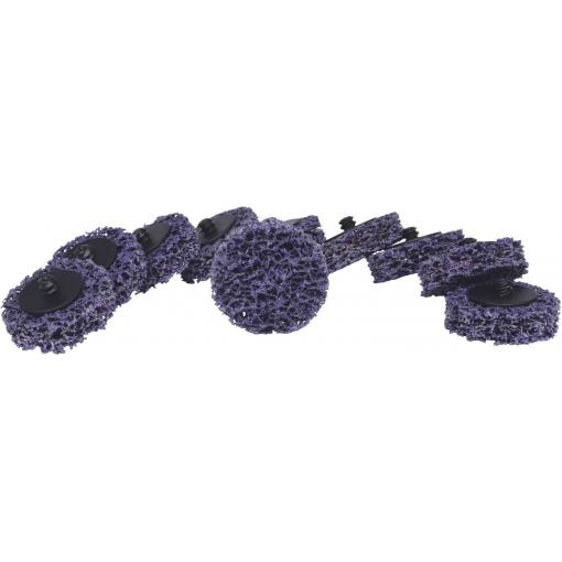 KS Tools 515.5086 Náhradní brusné kotouče, Ø 50 mm, kolečko, fialová, sada 10 kusů