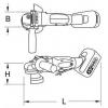 KS Tools 515.4111 Akumulátorová úhlová bruska 115 mm, 18.0 V, 4.0 Ah