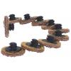 KS Tools 515.5072 Náhradní brusné kotouče, Ø 26,7 mm, zrnitost 80, sada 10 ks