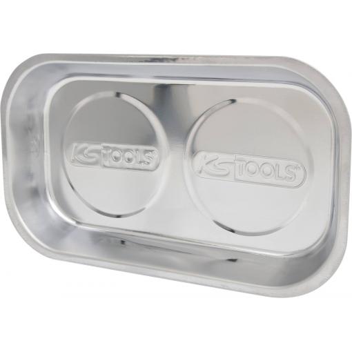 KS Tools 800.0151 Magnetický talíř z nerezové oceli, 140 x 240 mm