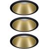 Paulmann 4064161242248 Cole Coin vestavné svítidlo, LED, 6 W, černá, zlatá, sada 4 ks