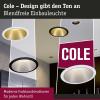 Paulmann 4064161242248 Cole Coin vestavné svítidlo, LED, 6 W, černá, zlatá, sada 4 ks