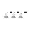Paulmann 4064161242286 Nova vestavné svítidlo, LED, LED, 18 W, železo (kartáčované), sada 4 ks