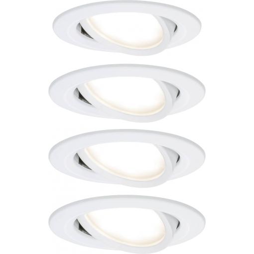 Paulmann 4064161242187 Nova vestavné svítidlo, LED, LED, 18 W, bílá (matná), sada 4 ks
