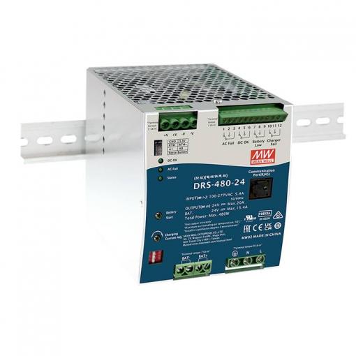 MEAN WELL DRS-480-36 síťový zdroj na DIN lištu 36 V 13.3 A 480 W Počet výstupů:1 x Obsah 1 ks