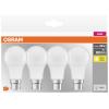 OSRAM HOMELIGHTING 4058075819511 LED Energetická třída (EEK2021) F (A - G) B22d klasická žárovka 8.5 W = 60 W teplá bílá (Ø x d) 60 mm x 107 mm 4 ks