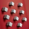 Sigel neodymový magnet C5 Strong (š x v x h) 10 x 10 x 10 mm krychle stříbrná 10 ks BA193
