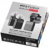 nasazovací studiový mikrofon Easypix MyStudio® Wireless Mic Duo Druh přenosu:kabelový, bezdrátový vč. ochrany proti větru, vč. pouzdra na mikrofon