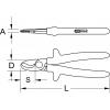 Jednoruční řezačka kabelů 1000V, 215 mm KS Tools 117.1259
