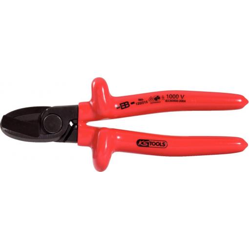Jednoruční řezačka kabelů 1000V, 215 mm KS Tools 117.1259