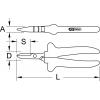 1000V elektrikářské nůžky, 180 mm KS Tools 117.1206