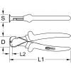 Čelní štípací kleště 1000 v, 160 mm KS Tools 117.1198