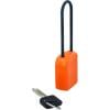 Visací zámek Absperr, oranžová, kompozitní materiál, 76 mm KS Tools 117.0221