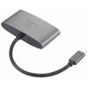 Renkforce USB-C®, VGA adaptér [1x USB-C® zástrčka - 1x USB-C® zásuvka (nabíjení), VGA zásuvka, USB 3.2 gen. 1 zásuvka A] RF-HUB-151 15 cm