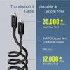 EDIMAX USB kabel USB 4.0, Thunderbolt™ 3 USB-C ® zástrčka 0.50 m černá UC4-0050TB