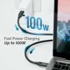 EDIMAX USB kabel USB 4.0, Thunderbolt™ 3 USB-C ® zástrčka 1.00 m černá UC4-010TB V2