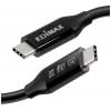 EDIMAX USB kabel USB 4.0, Thunderbolt™ 3 USB-C ® zástrčka 1.00 m černá UC4-010TB V2