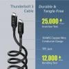 EDIMAX USB kabel USB 4.0, Thunderbolt™ 3 USB-C ® zástrčka 1.00 m černá UC4-010TB V2