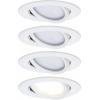Paulmann 4064161242163 Coin Slim LED vestavné svítidlo, LED, pevně vestavěné LED, 18 W, bílá (matná), sada 4 ks