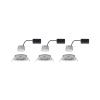 Paulmann 4064161242200 Nova vestavné svítidlo, LED, LED, 6 W, železo (kartáčované), sada 4 ks