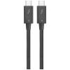 Renkforce Thunderbolt™ kabel Thunderbolt™ 4 Thunderbolt ™ (USB-C ®) zástrčka, Thunderbolt ™ (USB-C ®) zástrčka 0.80 m černá dvoužilový stíněný RF-5235980