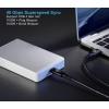 Renkforce USB kabel USB 4.0 USB-C ® zástrčka, USB-C ® zástrčka 1.00 m černá hliníková zástrčka RF-5235978
