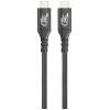 Renkforce USB kabel USB 4.0 USB-C ® zástrčka, USB-C ® zástrčka 1.00 m černá hliníková zástrčka RF-5235978