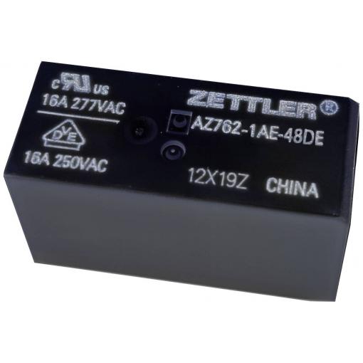 Zettler Electronics AZ762-1AE-48DE relé do DPS 48 V/DC 16 A 1 spínací kontakt 1 ks