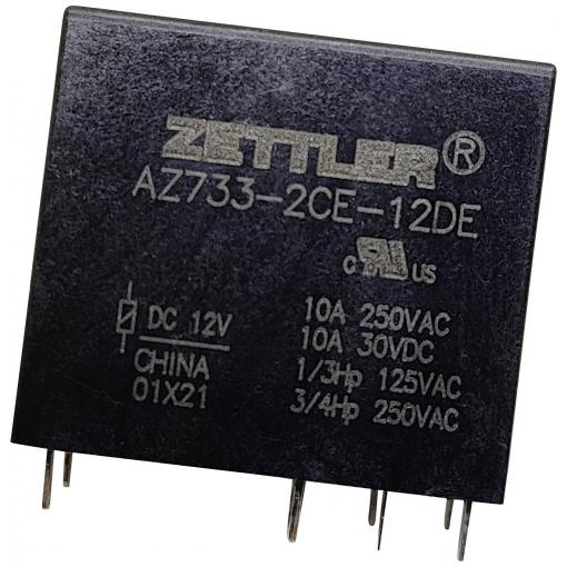 Zettler Electronics AZ733-2CE-24DE relé do DPS 24 V/DC 12 A 2 přepínací kontakty 1 ks