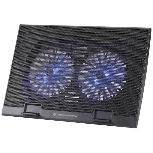 Conceptronic THANA02B chladicí podložka pod notebook nastavitelná výška