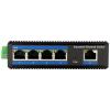 LogiLink NS202P průmyslový ethernetový switch, 5 portů, 10 / 100 / 1000 MBit/s, funkce PoE
