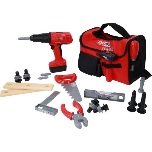 KS Tools 100204 Dětská sada nářadí s pouzdrem SmartBag, 26 ks Kinder Werkzeug-Satz mit Smartbag-Tasche, 26-tlg