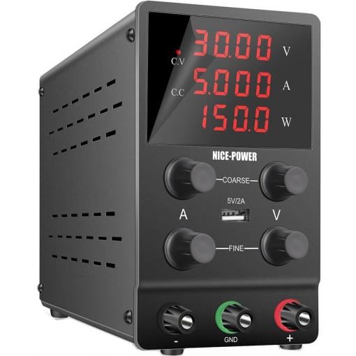 Laboratorní zdroj Nice-Power SPS305, 0–30 V / 0–5 A, spínaný