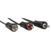 Kabel JACK 3,5mm stereo, vidlice - 2x CINCH vidlice 3m Hama 205111
