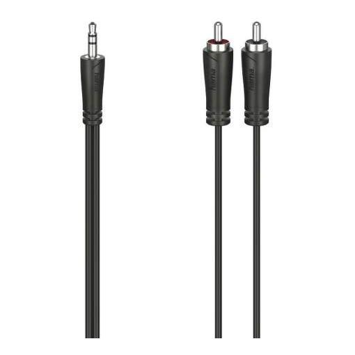 Kabel JACK 3,5mm stereo, vidlice - 2x CINCH vidlice 3m Hama 205111